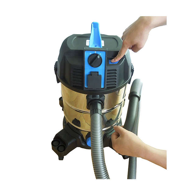 306 Aspirapolvere elettrico per liquidi e liquidi con serbatoio in acciaio inossidabile da 35 litri con pulsante Push & Clean